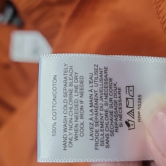 Express Size XS Burnt Orange/Rusty Brown Off Shoulder Ruffle Blouse, NEW w/Tag - Picture 12 of 12